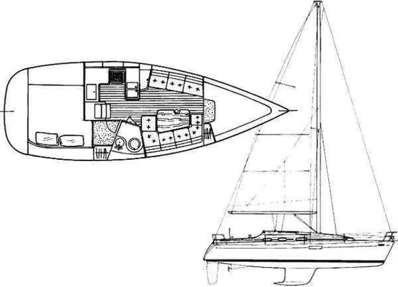 Slide: The Image of Beneteau Oceanis 321 1996 - 13