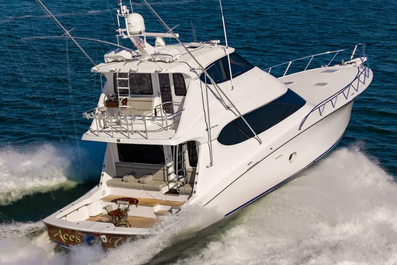 The Image of Hatteras 64 Enclosed Bridge 2008 - 0