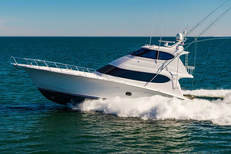 Slide: The Image of Hatteras 64 Enclosed Bridge 2008 - 11
