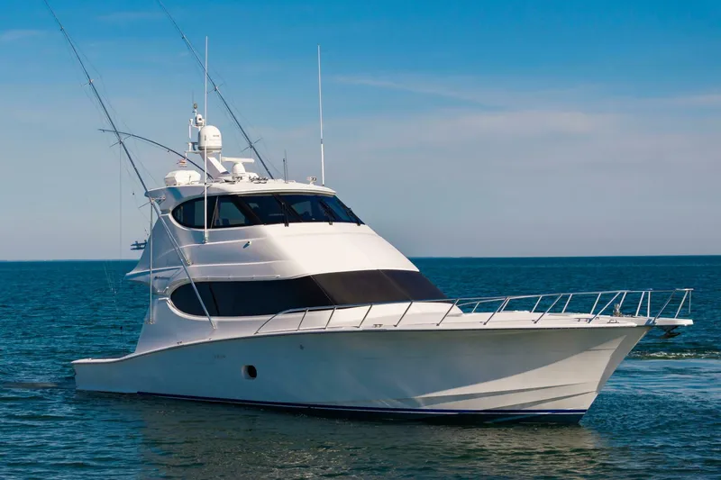 Slide: The Image of Hatteras 64 Enclosed Bridge 2008 - 12