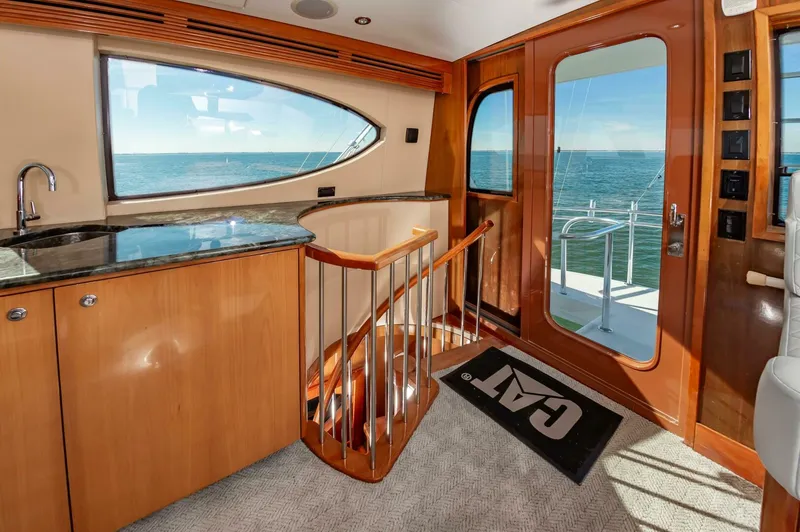 Slide: The Image of Hatteras 64 Enclosed Bridge 2008 - 20