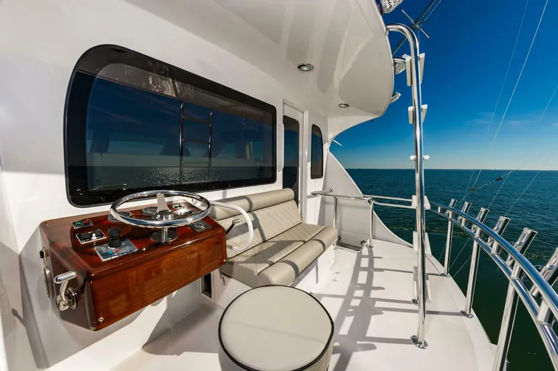 Slide: The Image of Hatteras 64 Enclosed Bridge 2008 - 25