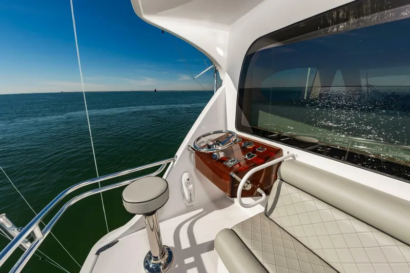 Slide: The Image of Hatteras 64 Enclosed Bridge 2008 - 3