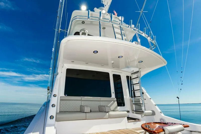 Slide: The Image of Hatteras 64 Enclosed Bridge 2008 - 30