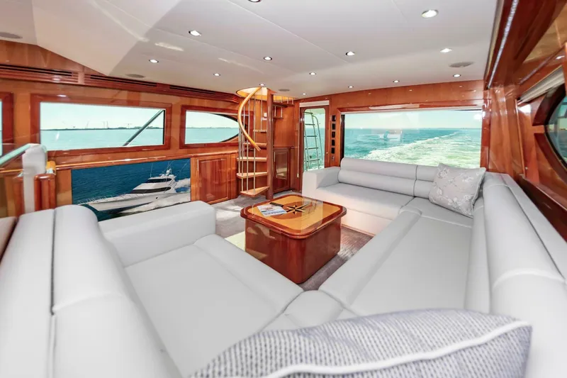 Slide: The Image of Hatteras 64 Enclosed Bridge 2008 - 35