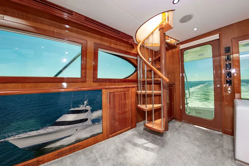 Slide: The Image of Hatteras 64 Enclosed Bridge 2008 - 36