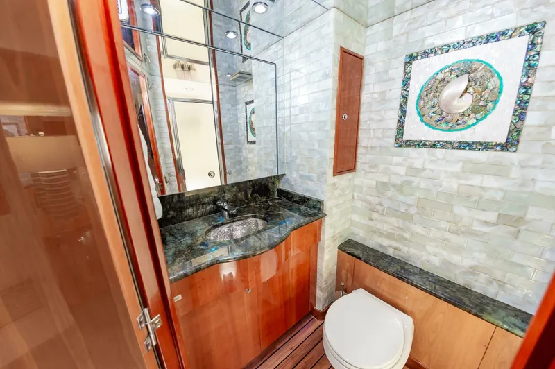 Slide: The Image of Hatteras 64 Enclosed Bridge 2008 - 48