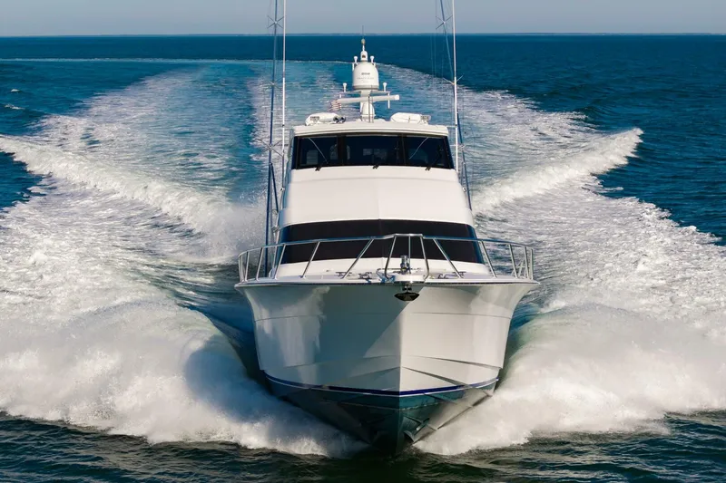 Slide: The Image of Hatteras 64 Enclosed Bridge 2008 - 76