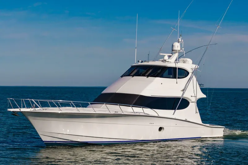 Slide: The Image of Hatteras 64 Enclosed Bridge 2008 - 77