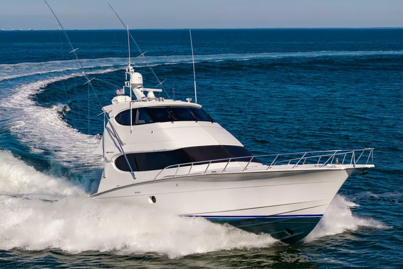 Slide: The Image of Hatteras 64 Enclosed Bridge 2008 - 8