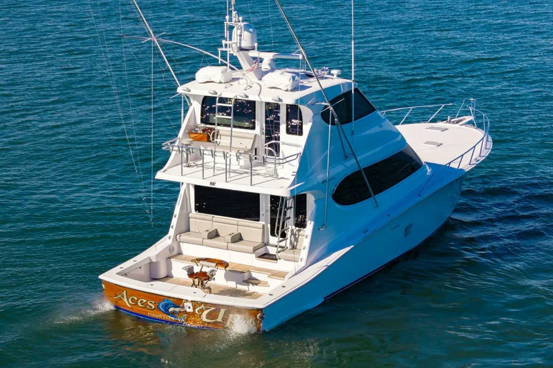 Slide: The Image of Hatteras 64 Enclosed Bridge 2008 - 80