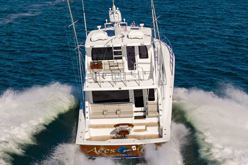Slide: The Image of Hatteras 64 Enclosed Bridge 2008 - 83