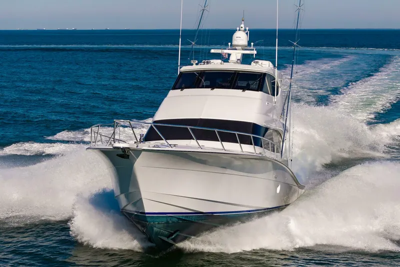 Slide: The Image of Hatteras 64 Enclosed Bridge 2008 - 84