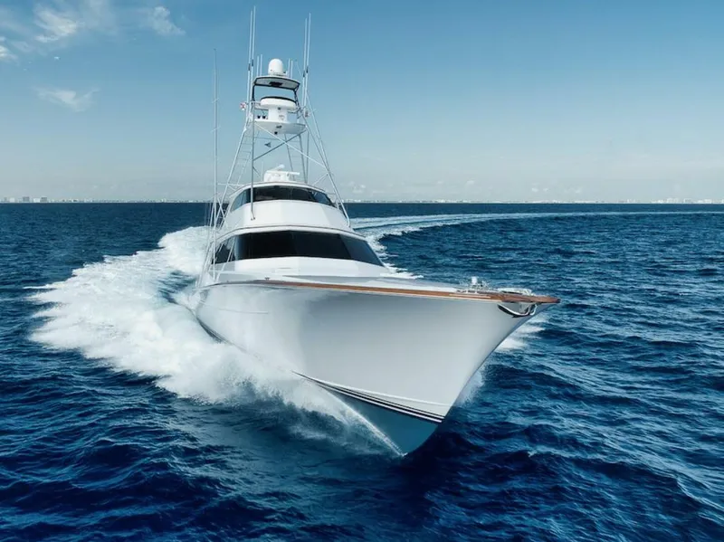 Slide: The Image of Merritt Yachts 86' Enclosed Flybridge 2016 - 12