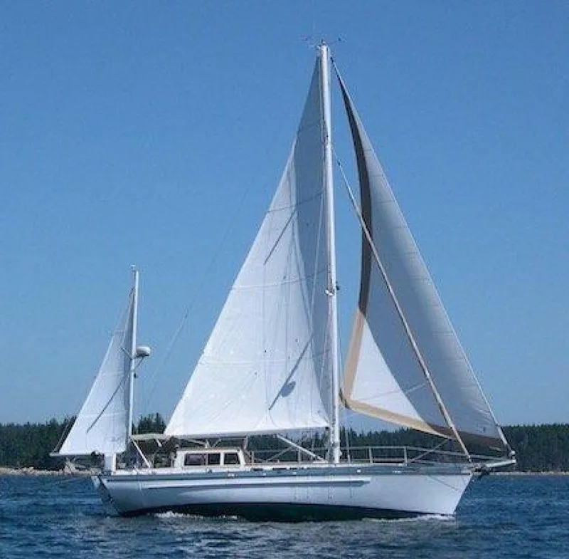 The Image of Covey Island Boat Works Spencer Lincoln Pilot House Yawl 1986 - 0