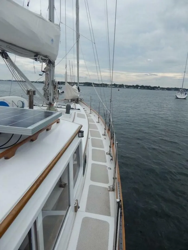 Slide: The Image of Covey Island Boat Works Spencer Lincoln Pilot House Yawl 1986 - 7