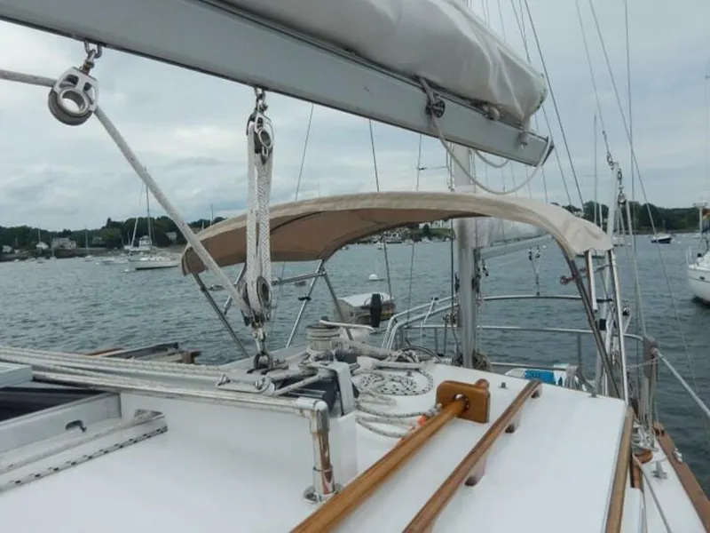 Slide: The Image of Covey Island Boat Works Spencer Lincoln Pilot House Yawl 1986 - 8