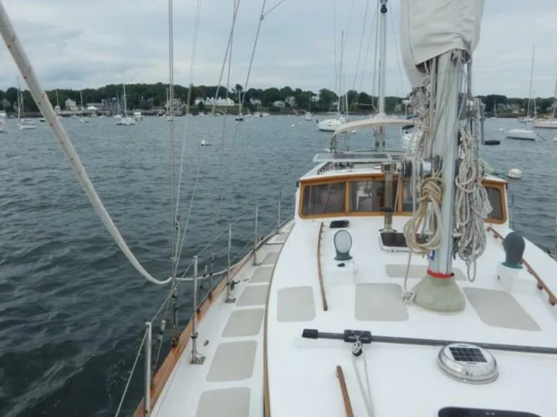 Slide: The Image of Covey Island Boat Works Spencer Lincoln Pilot House Yawl 1986 - 9