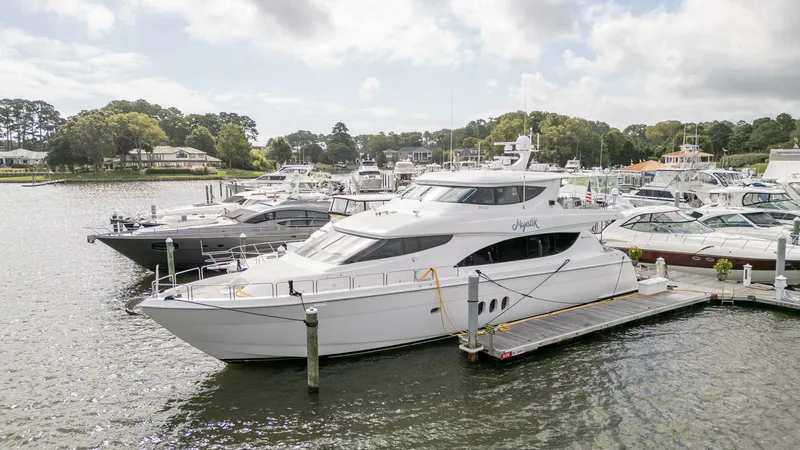 The Image of Hatteras 80 Enclosed Bridge 2007 - 0