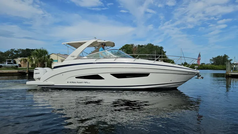 Slide: The Image of Regal 33 XO Express Cruiser Outboard 2018 - 2