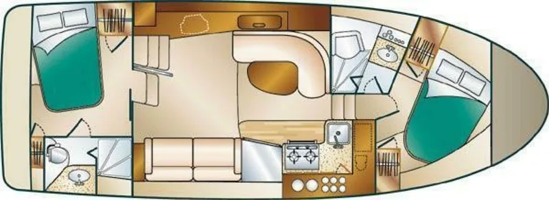 Slide: The Image of Silverton 352 Motor Yacht 2001 - 10