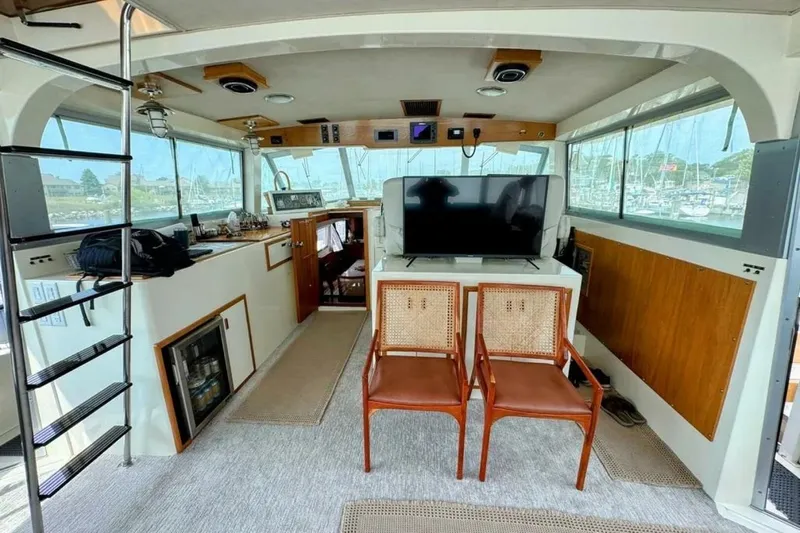 Slide: The Image of Bertram 58 Flybridge Motor Yacht 1986 - 47