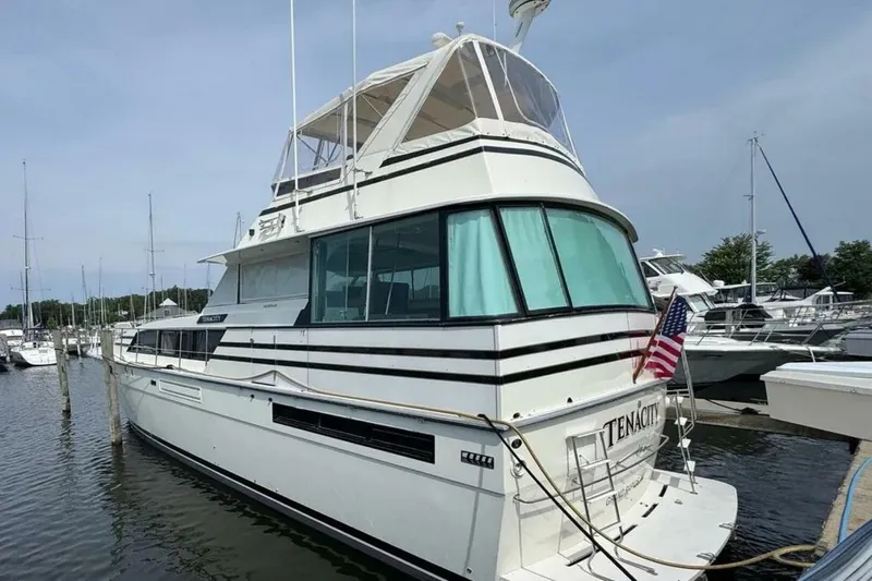 Slide: The Image of Bertram 58 Flybridge Motor Yacht 1986 - 6