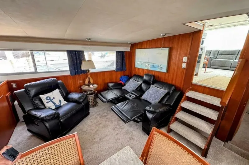 Slide: The Image of Bertram 58 Flybridge Motor Yacht 1986 - 76
