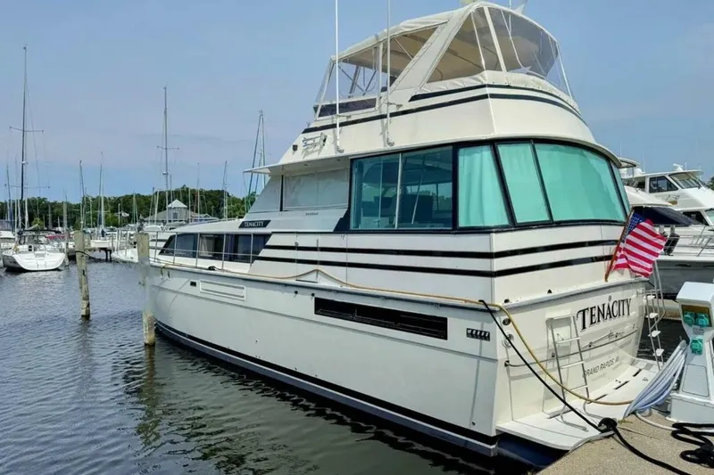 Slide: The Image of Bertram 58 Flybridge Motor Yacht 1986 - 9