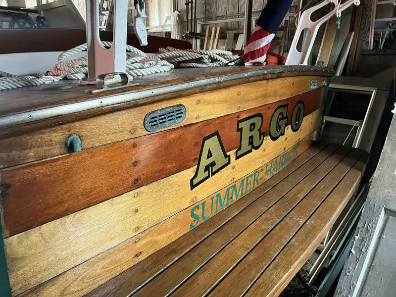 Slide: The Image of Bunker and Ellis Downeast Bass Boat 1960 - 4