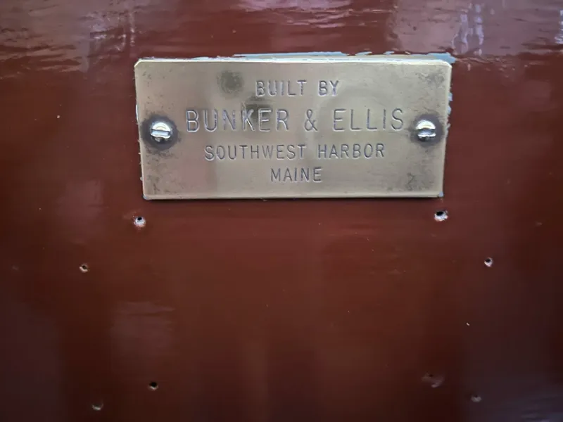 Slide: The Image of Bunker and Ellis Downeast Bass Boat 1960 - 46