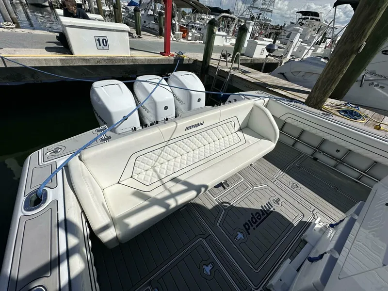 Slide: The Image of Intrepid 377 Walkaround Cuddy 2002 - 29