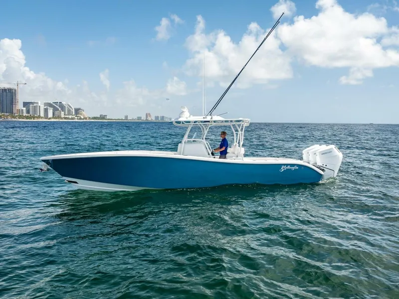 Slide: The Image of Yellowfin 34 Offshore 2025 - 2