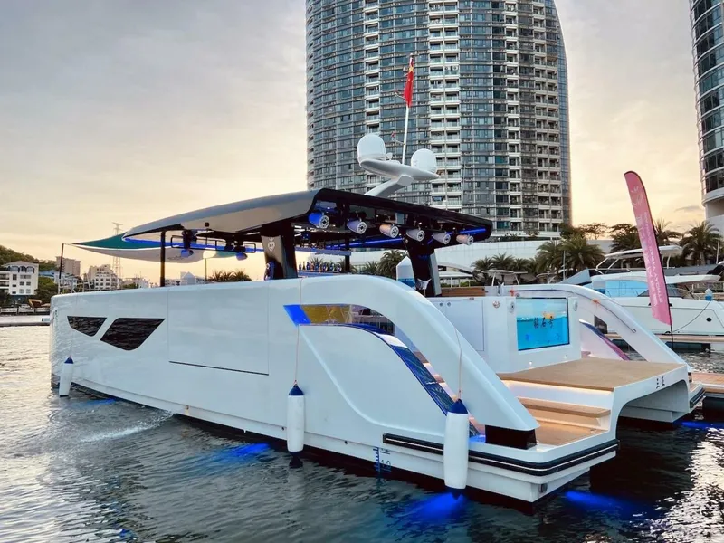 Slide: The Image of Diamond Yachts P55 Power Catamaran 2026 - 4