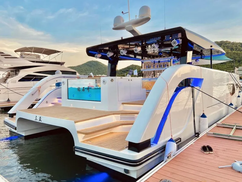 Slide: The Image of Diamond Yachts P55 Power Catamaran 2026 - 7