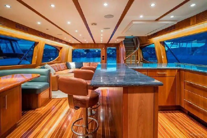 Slide: The Image of Hatteras 77 Enclosed Bridge 2008 - 11