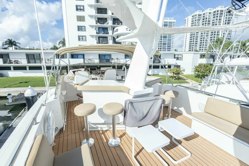Slide: The Image of Hatteras Cockpit Motor Yacht 1989 - 42