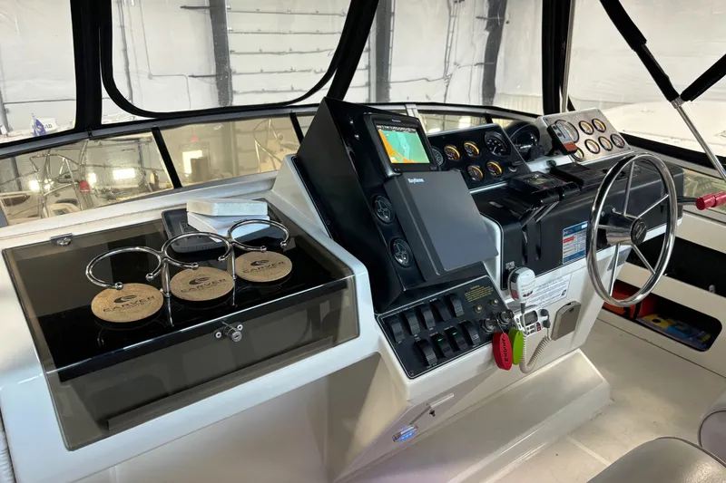 Slide: The Image of Carver Yachts 355 Aft Cabin Motor Yacht 1995 - 10