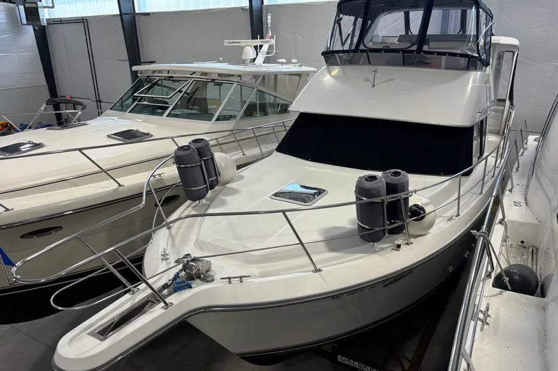Slide: The Image of Carver Yachts 355 Aft Cabin Motor Yacht 1995 - 3