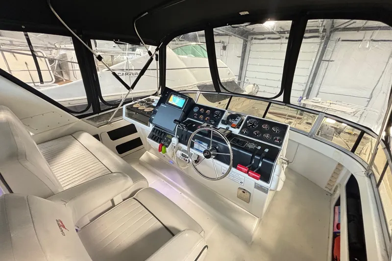 Slide: The Image of Carver Yachts 355 Aft Cabin Motor Yacht 1995 - 8