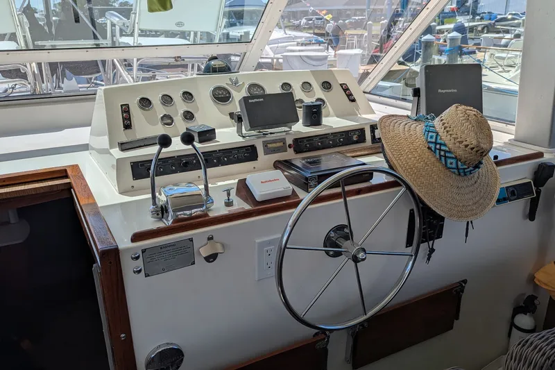 Slide: The Image of Bertram 42 Flybridge Motor Yacht 1975 - 1