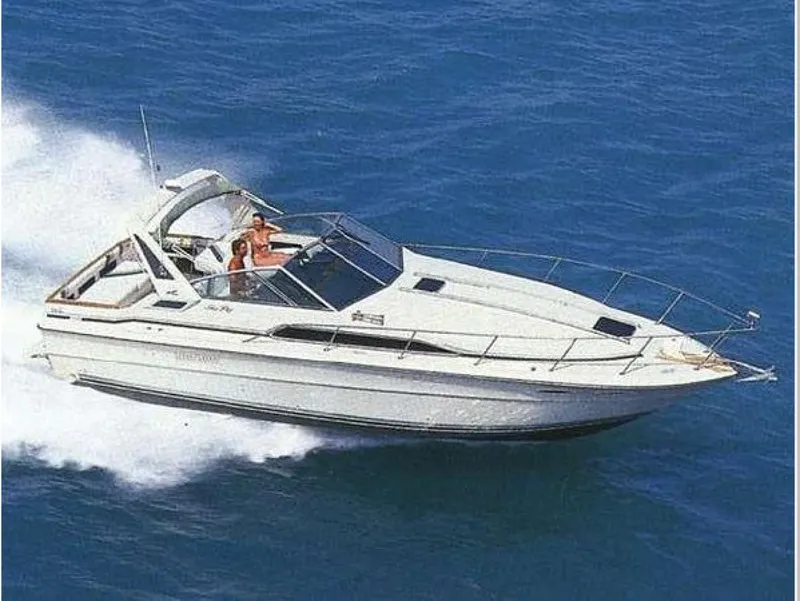 Slide: The Image of Sea Ray 340 Express Cruiser 1988 - 30
