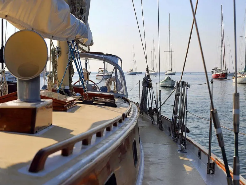 Slide: The Image of Cherubini 48 Staysail Schooner 1986 - 19