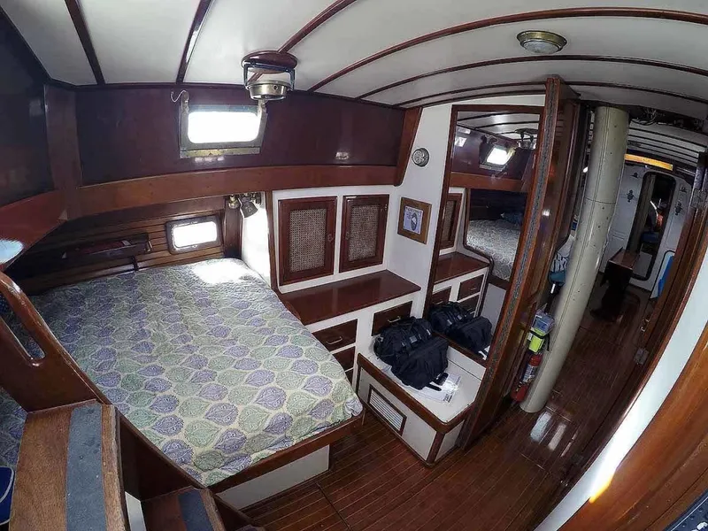 Slide: The Image of Cherubini 48 Staysail Schooner 1986 - 7