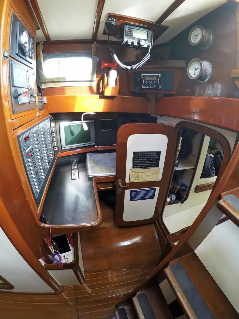 Slide: The Image of Cherubini 48 Staysail Schooner 1986 - 9