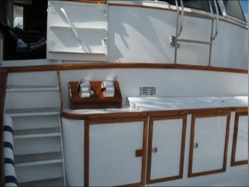 Slide: The Image of Burger Cockpit Flybridge Motor Yacht 1965 - 11
