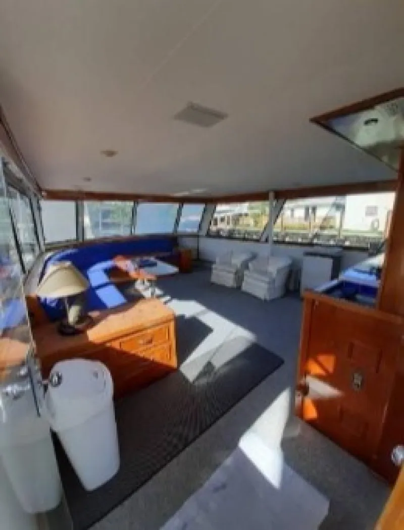 Slide: The Image of Burger Cockpit Flybridge Motor Yacht 1965 - 13