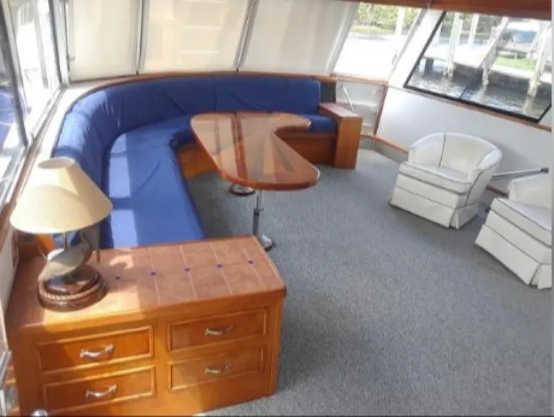 Slide: The Image of Burger Cockpit Flybridge Motor Yacht 1965 - 15
