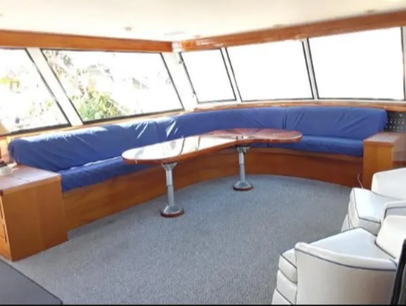 Slide: The Image of Burger Cockpit Flybridge Motor Yacht 1965 - 17