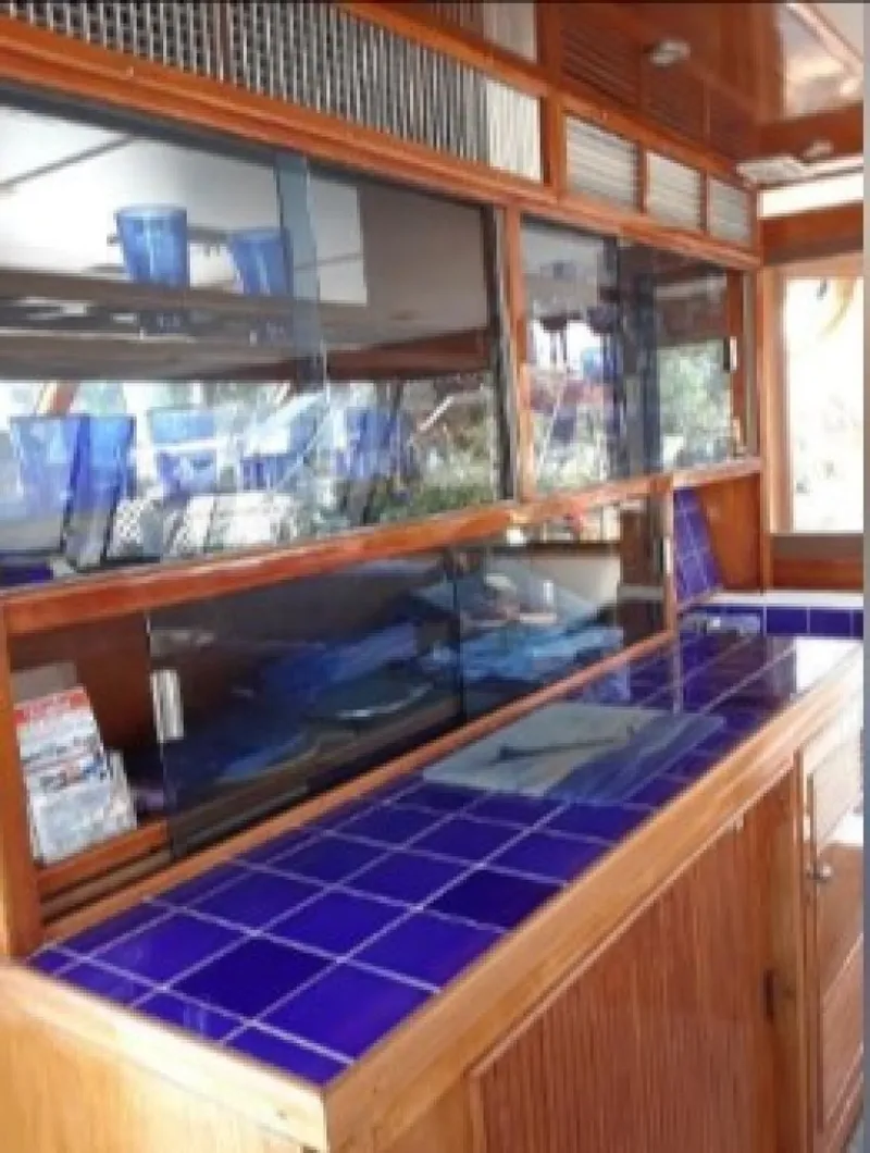Slide: The Image of Burger Cockpit Flybridge Motor Yacht 1965 - 19
